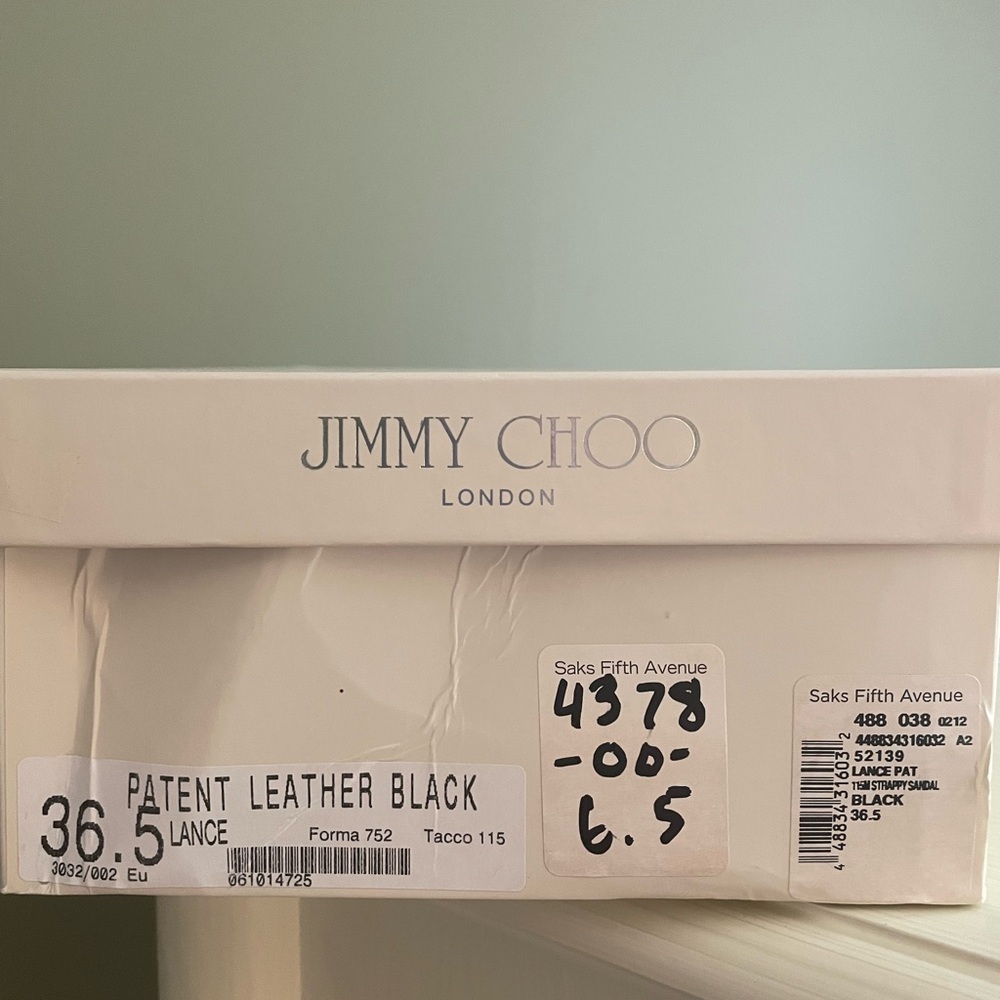 Jimmy Choo Black Patent Strappy Heels (excellent condition) - Picture 10 of 10